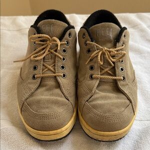 Reef suede women's Tan Sneakers with Black Accents